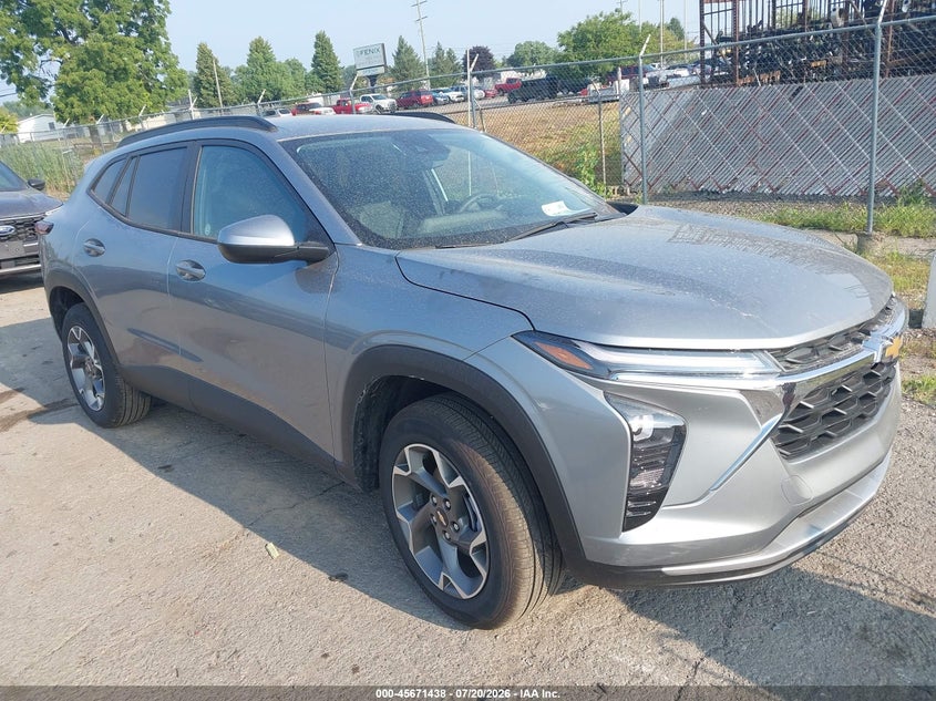 2026 Chevrolet Trax VIN KL77LHEP4TC097827 IAAI salvage auction — SIDE, Clear (Indiana), sold $8,100 on 2026-07-30 (photo 1)