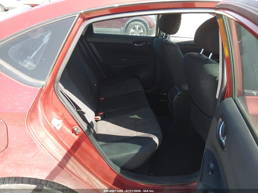 2015 Nissan Sentra VIN 3N1AB7APXFY316817 IAAI salvage auction — FRONT & REAR, Salvage (Texas), sold $375 on 2026-08-01 (photo 8)