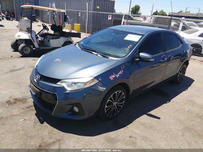 2016 Toyota Corolla VIN 5YFBURHE6GP525727 IAAI salvage auction — REAR END, Salvage Title, sold $3,650 on 2026-08-01 (photo 2)