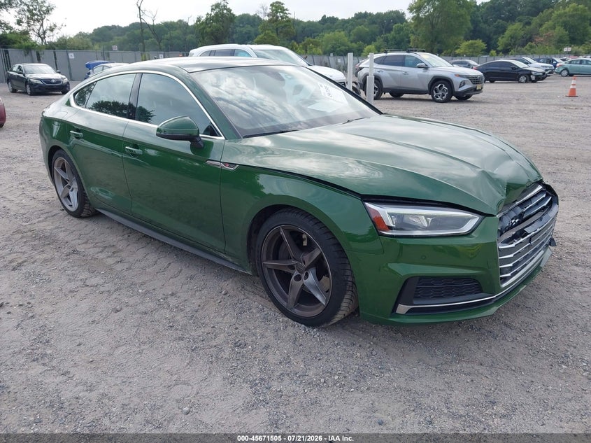 2019 Audi A5 VIN WAUENCF53KA055466 — IAAI salvage auction photo