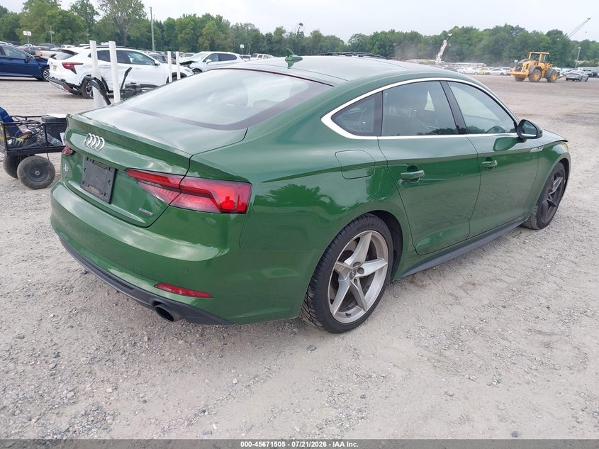 2019 Audi A5 VIN WAUENCF53KA055466 IAAI salvage auction — FRONT END, Salvage (New Jersey), sold $7,250 on 2026-08-18 (photo 4)