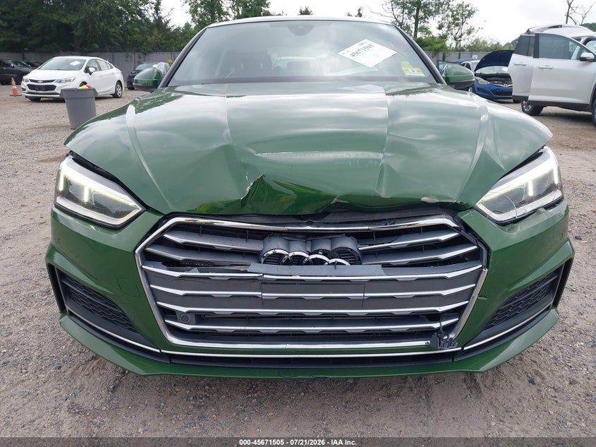 2019 Audi A5 VIN WAUENCF53KA055466 IAAI salvage auction — FRONT END, Salvage (New Jersey), sold $7,250 on 2026-08-18 (photo 6)