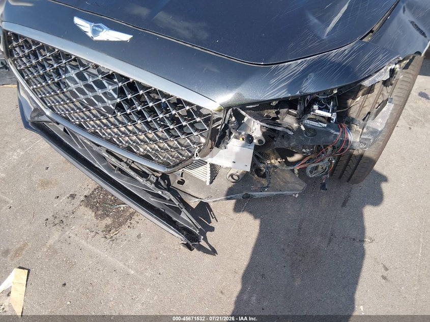 2019 Genesis G70 VIN KMTG34LE9KU027585 IAAI salvage auction — LEFT FRONT, Salvage (North Carolina), sold $4,250 on 2026-08-28 (photo 6)