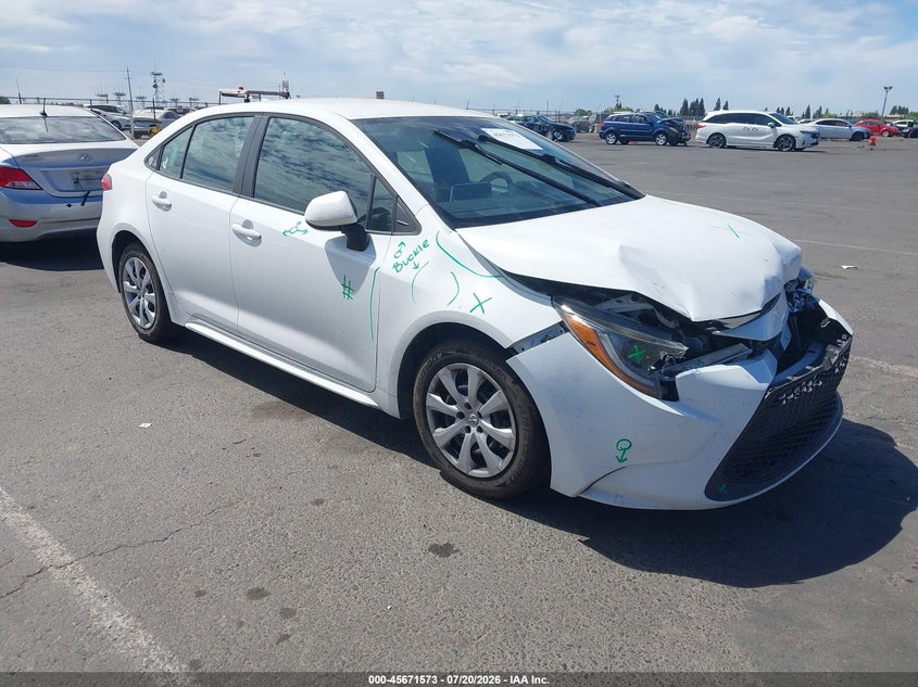 2020 Toyota Corolla VIN 5YFEPRAE1LP097364 IAAI salvage auction — FRONT END, Salvage Title, sold $3,050 on 2026-07-31 (photo 1)
