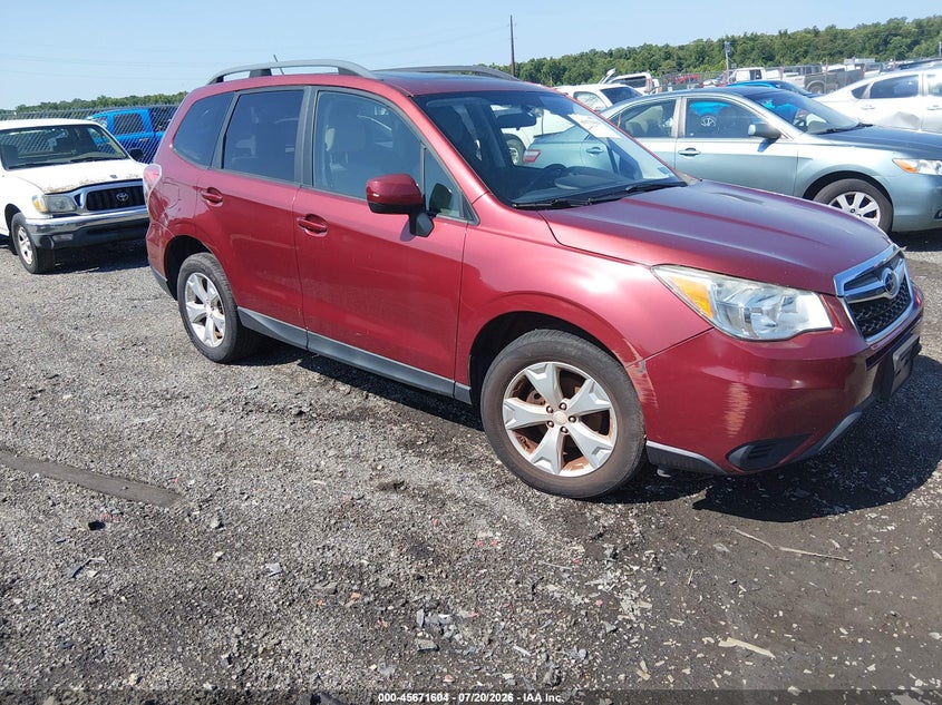 2014 Subaru Forester VIN JF2SJAEC9EH505463 IAAI salvage auction — NORMAL WEAR, Clear (Pennsylvania), sold $225 on 2026-07-30 (photo 1)