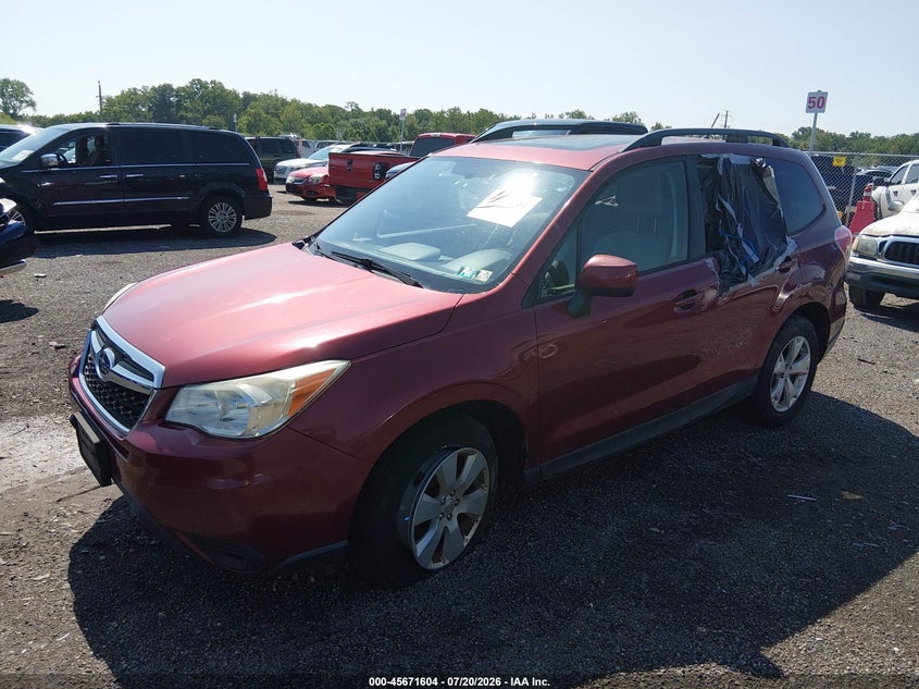 2014 Subaru Forester VIN JF2SJAEC9EH505463 IAAI salvage auction — NORMAL WEAR, Clear (Pennsylvania), sold $225 on 2026-07-30 (photo 2)