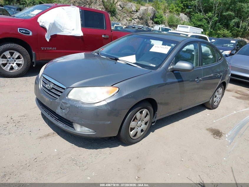 2008 Hyundai Elantra VIN KMHDU46D38U349225 IAAI salvage auction — FRONT END, Clear (Rhode Island), sold $225 on 2026-07-28 (photo 2)