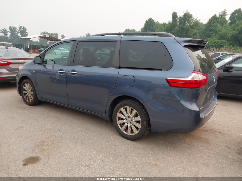 2017 Toyota Sienna VIN 5TDDZ3DC3HS162386 IAAI salvage auction — NORMAL WEAR, Salvage Title, sold $1,650 on 2026-07-23 (photo 3)