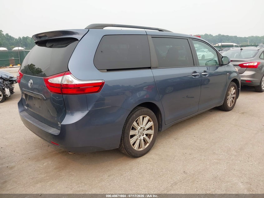 2017 Toyota Sienna VIN 5TDDZ3DC3HS162386 IAAI salvage auction — NORMAL WEAR, Salvage Title, sold $1,650 on 2026-07-23 (photo 4)