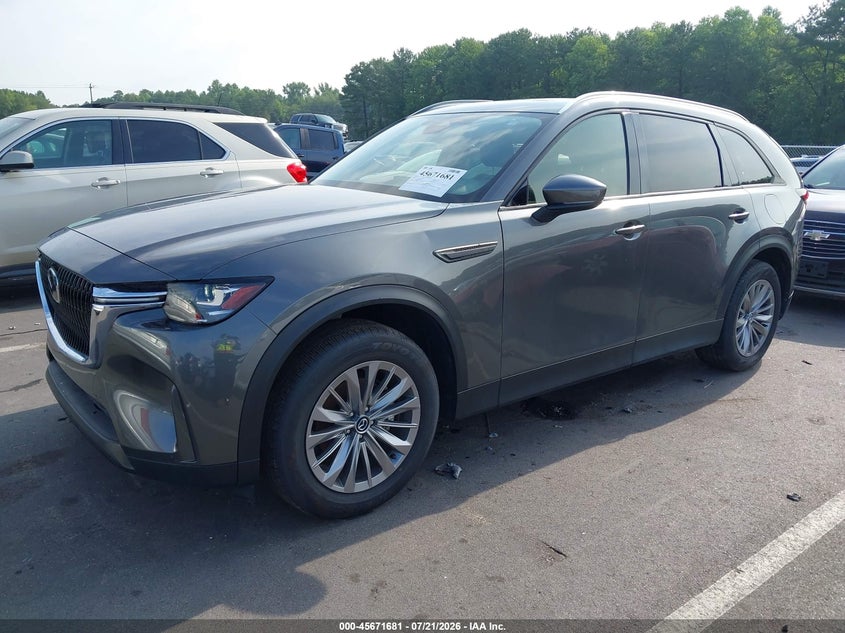 2024 Mazda Cx-90 VIN JM3KKBHD1R1141177 IAAI salvage auction — RIGHT FRONT, Clear (North Carolina), sold $11,300 on 2026-07-31 (photo 2)