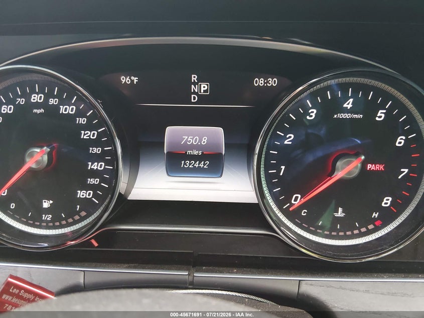 2017 Mercedes-benz E-klasse VIN WDDZF4JB0HA040216 IAAI salvage auction — UNKNOWN, Salvage Title, sold $3,550 on 2026-08-18 (photo 7)