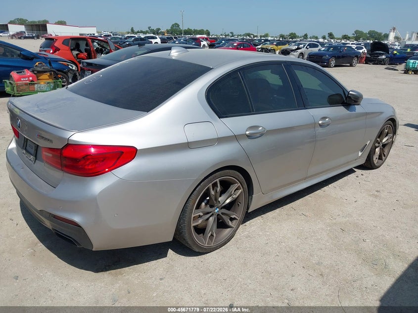 2020 BMW 5er VIN WBAJS7C03LCD45481 IAAI salvage auction — WATER/FLOOD, Wait Title, sold $14,600 on 2026-08-05 (photo 4)