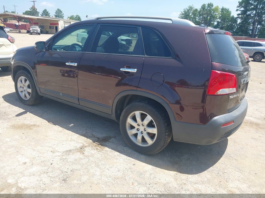 2011 Kia Sorento VIN 5XYKT4A11BG100815 IAAI salvage auction — NORMAL WEAR, Original (Texas), sold $25 on 2026-07-30 (photo 3)