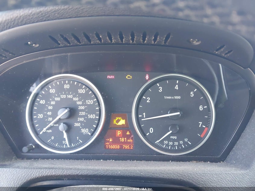 2012 BMW X5 VIN 5UXZV8C51CL425419 IAAI salvage auction — NORMAL WEAR, Clear - Dealer Only (California), sold $25 on 2026-07-29 (photo 7)