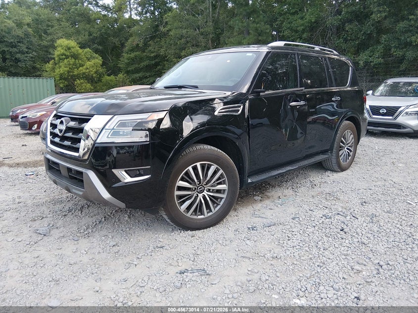 2024 Nissan Armada VIN JN8AY2BDXR9707516 IAAI salvage auction — LEFT SIDE, Clear (South Carolina), sold $23,200 on 2026-09-08 (photo 2)