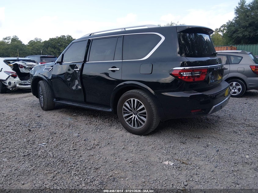 2024 Nissan Armada VIN JN8AY2BDXR9707516 IAAI salvage auction — LEFT SIDE, Clear (South Carolina), sold $23,200 on 2026-09-08 (photo 3)