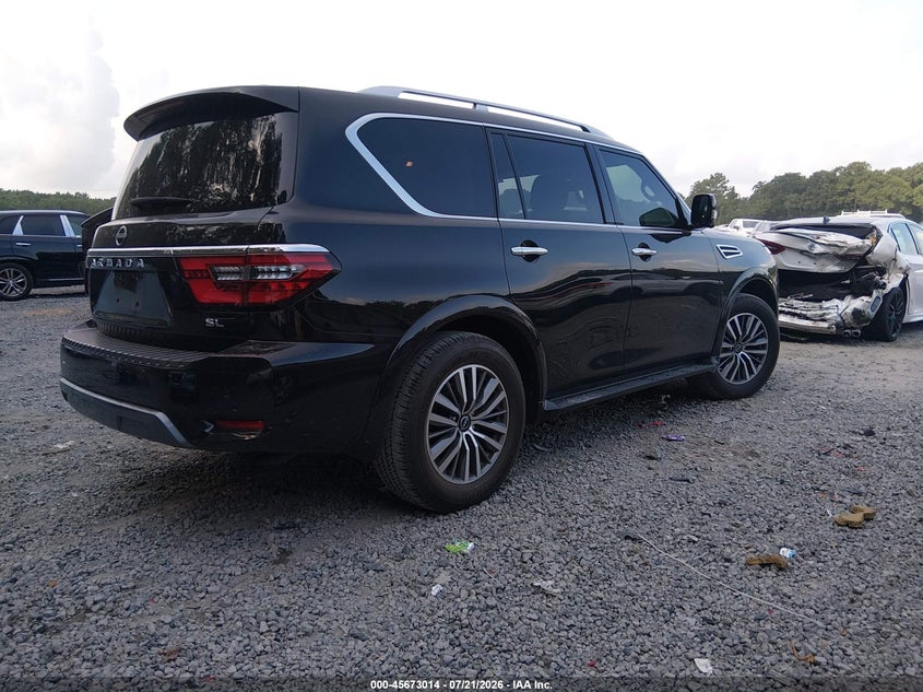 2024 Nissan Armada VIN JN8AY2BDXR9707516 IAAI salvage auction — LEFT SIDE, Clear (South Carolina), sold $23,200 on 2026-09-08 (photo 4)