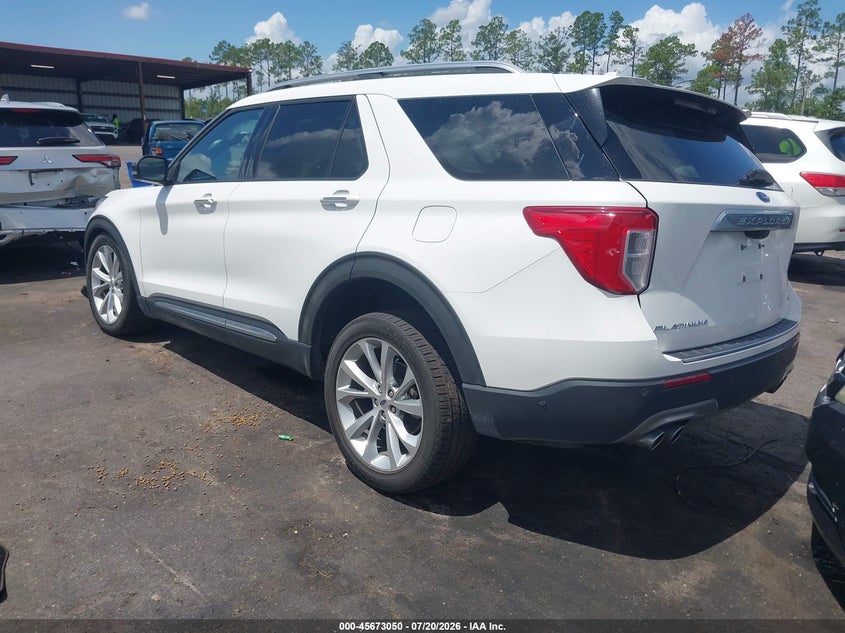 2022 Ford Explorer VIN 1FM5K8HC2NGA33590 IAAI salvage auction — FRONT & REAR, Wait Title, sold $9,675 on 2026-08-22 (photo 3)