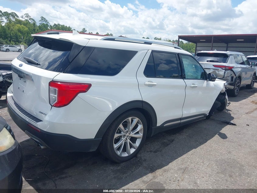 2022 Ford Explorer VIN 1FM5K8HC2NGA33590 IAAI salvage auction — FRONT & REAR, Wait Title, sold $9,675 on 2026-08-22 (photo 4)
