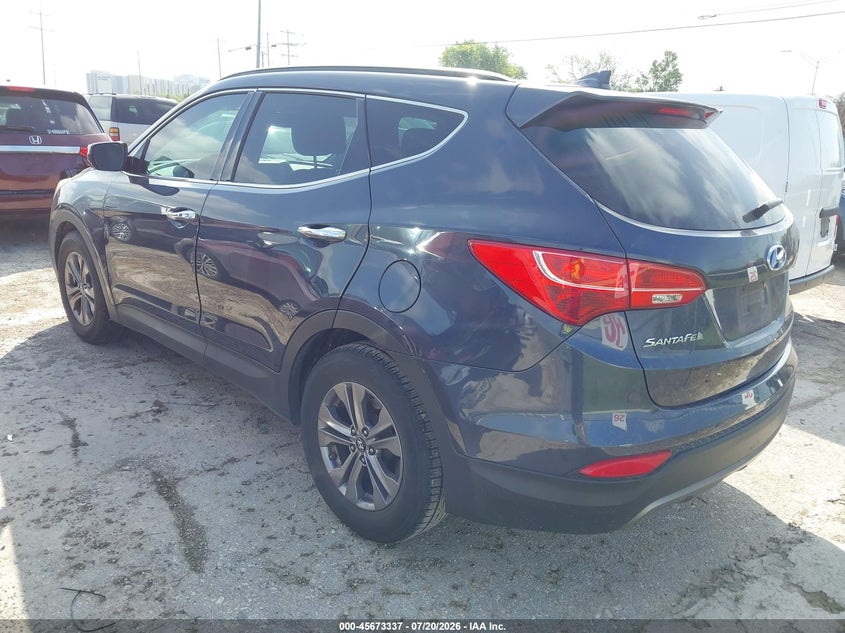 2013 Hyundai Santa fe VIN 5XYZU3LB4DG108230 IAAI salvage auction — NORMAL WEAR, Original (Texas), sold $1,550 on 2026-07-29 (photo 3)