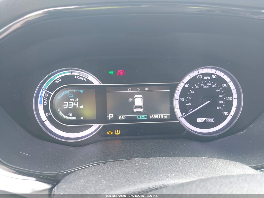 2020 Kia Niro VIN KNDCB3LC3L5396723 IAAI salvage auction — NORMAL WEAR, Clear (Georgia), sold $1,150 on 2026-07-28 (photo 7)