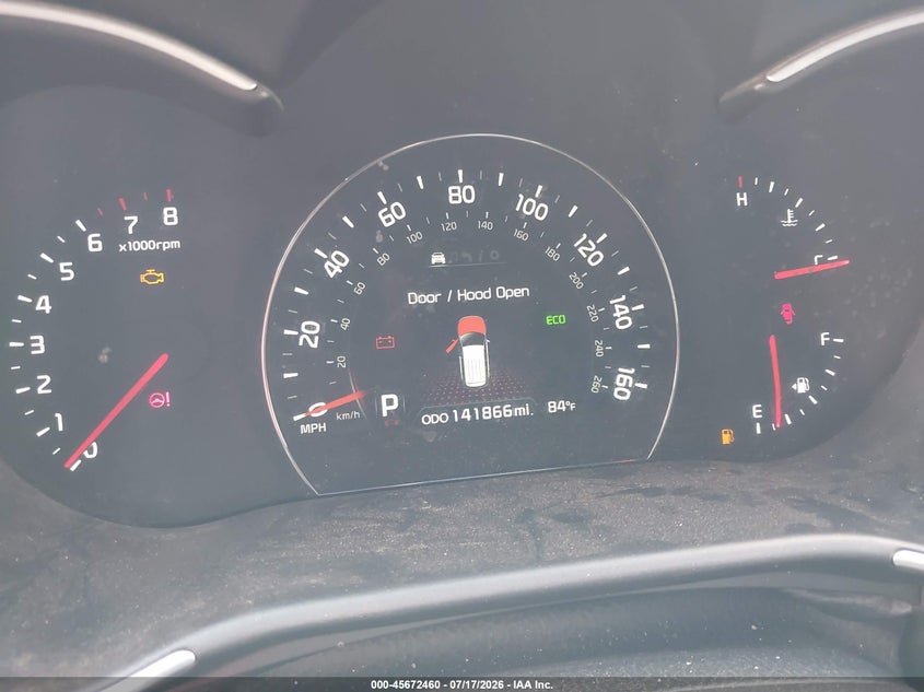 2014 Kia Sorento VIN 5XYKW4A76EG450912 IAAI salvage auction — NORMAL WEAR, Original (Texas), sold $825 on 2026-07-28 (photo 7)