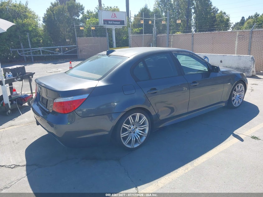 2008 BMW 5 series VIN WBANW53588CT53960 IAAI salvage auction — NORMAL WEAR, Clear - Dealer Only (California), sold $25 on 2026-07-29 (photo 4)