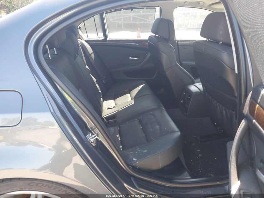 2008 BMW 5 series VIN WBANW53588CT53960 IAAI salvage auction — NORMAL WEAR, Clear - Dealer Only (California), sold $25 on 2026-07-29 (photo 8)
