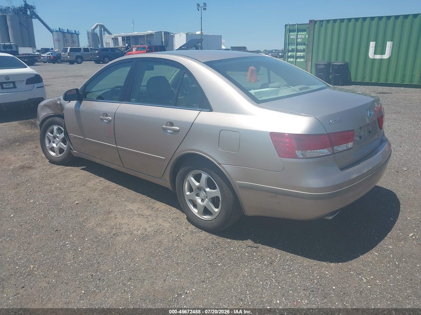 2006 Hyundai Sonata VIN 5NPEU46F96H044300 IAAI salvage auction — LEFT FRONT, Clear (New York), sold $625 on 2026-07-28 (photo 3)