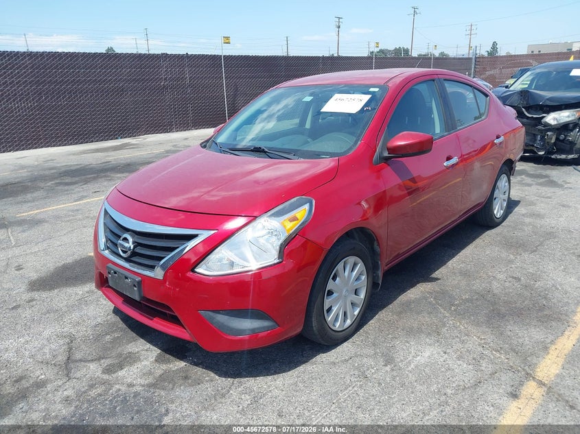 2015 Nissan Versa VIN 3N1CN7AP0FL898505 IAAI salvage auction — FRONT & REAR, Salvage (California), sold $875 on 2026-07-29 (photo 2)