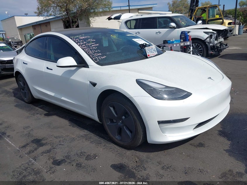 2023 Tesla Model 3 VIN 5YJ3E1EB8PF636269 — IAAI salvage auction photo