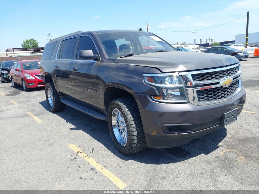 2015 Chevrolet Suburban VIN 1GNSKJKC4FR224187 IAAI salvage auction — LEFT SIDE, Salvage (California), sold $3,400 on 2026-07-29 (photo 1)