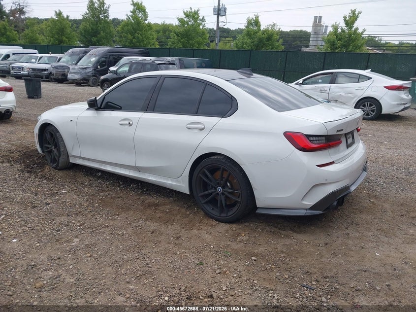 2020 BMW 3er VIN WBA5U9C01LFH89416 IAAI salvage auction — SIDE, Wait Title, sold $16,800 on 2026-08-21 (photo 3)