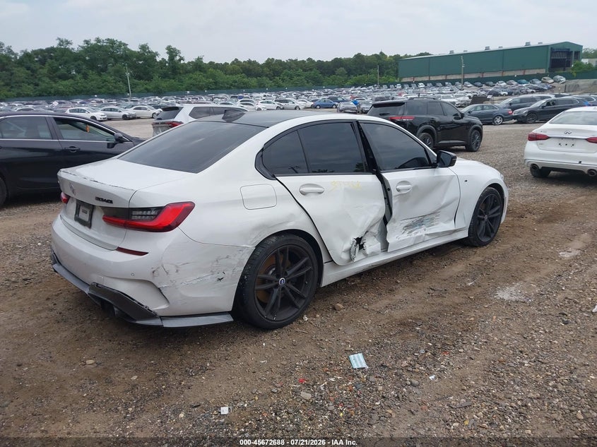 2020 BMW 3er VIN WBA5U9C01LFH89416 IAAI salvage auction — SIDE, Wait Title, sold $16,800 on 2026-08-21 (photo 4)