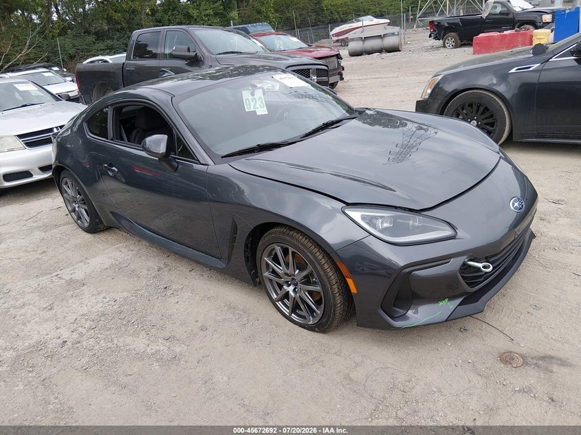 2023 Subaru Brz VIN JF1ZDBB19P9702780 IAAI salvage auction — SIDE, Salvage Title, sold $8,100 on 2026-08-27 (photo 1)