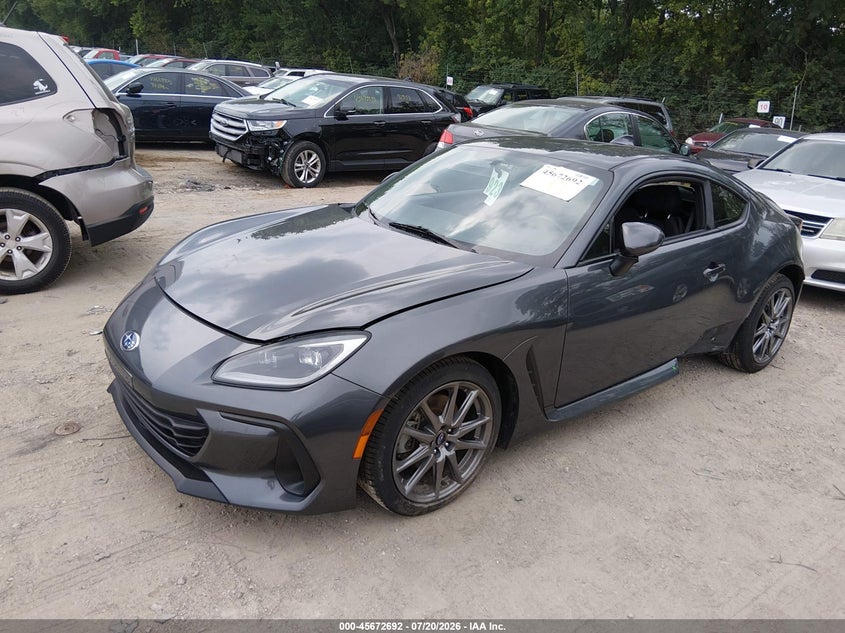 2023 Subaru Brz VIN JF1ZDBB19P9702780 IAAI salvage auction — SIDE, Salvage Title, sold $8,100 on 2026-08-27 (photo 2)