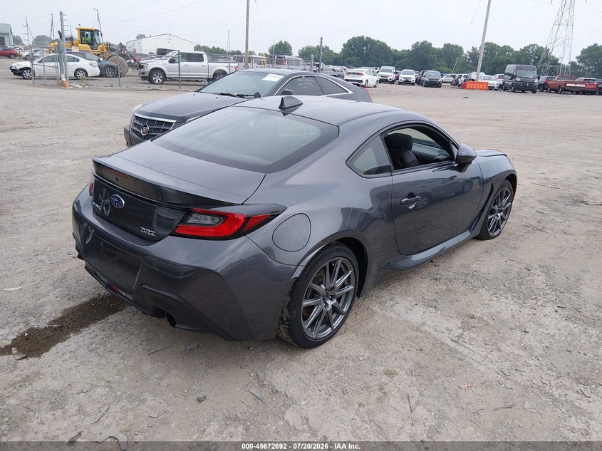 2023 Subaru Brz VIN JF1ZDBB19P9702780 IAAI salvage auction — SIDE, Salvage Title, sold $8,100 on 2026-08-27 (photo 4)