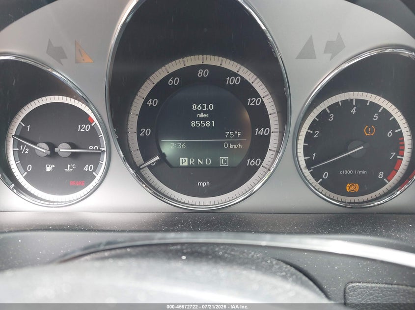 2010 Mercedes-benz C class VIN WDDGF8BB7AR111187 IAAI salvage auction — NORMAL WEAR, Clear (Pennsylvania), sold $825 on 2026-07-28 (photo 7)
