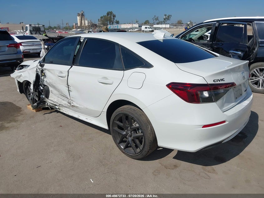 2026 Honda Civic VIN 2HGFE4F85TH323316 IAAI salvage auction — RIGHT FRONT, Salvage Title, sold $9,000 on 2026-08-22 (photo 3)