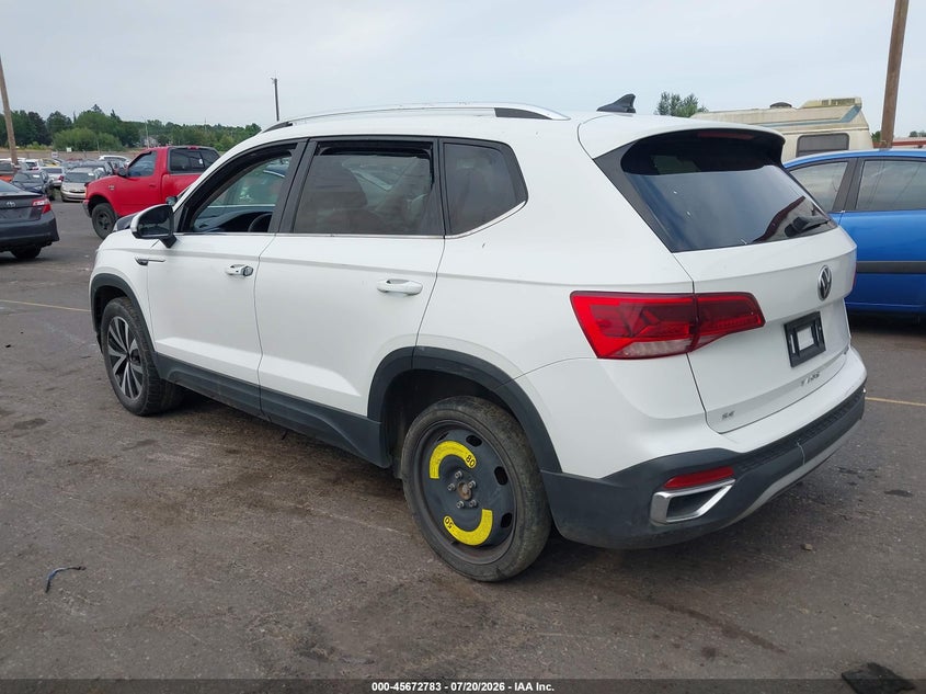 2022 Volkswagen Taos VIN 3VVWX7B28NM043102 IAAI salvage auction — THEFT, Clear (Oregon), sold $7,900 on 2026-08-02 (photo 3)