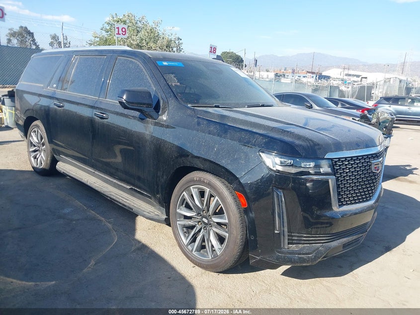 2021 Cadillac Escalade VIN 1GYS3LKL9MR225960 IAAI salvage auction — REPOSSESSION, Salvage Title, sold $11,100 on 2026-07-29 (photo 1)