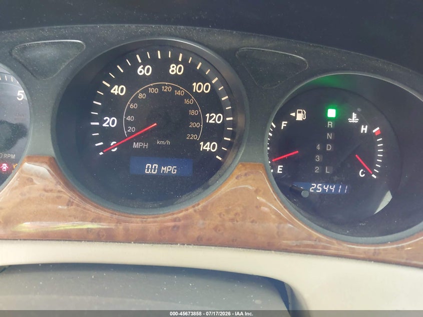 2005 Lexus Es 330 VIN JTHBA30G155091826 IAAI salvage auction — NORMAL WEAR, Clear (Virginia), sold $525 on 2026-07-31 (photo 7)