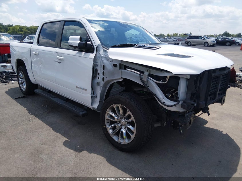 2021 Ram 1500 VIN 1C6SRFJT6MN678973 IAAI salvage auction — FRONT END, Salvage (Missouri), sold $14,500 on 2026-08-15 (photo 1)