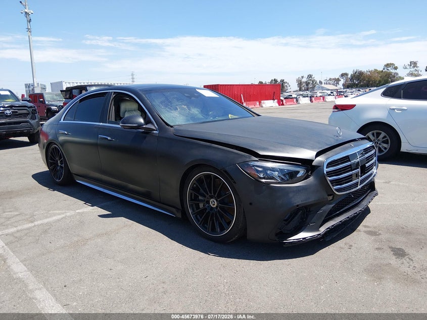 2022 Mercedes-benz S-klasse VIN W1K6G7GB0NA133581 IAAI salvage auction — FRONT END, Salvage Title, sold $41,900 on 2026-07-30 (photo 1)