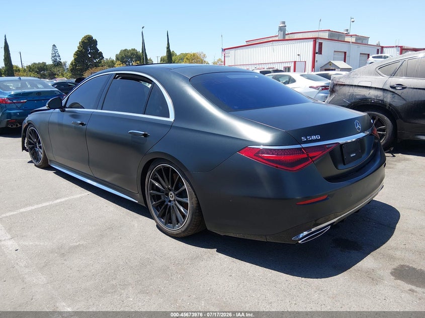 2022 Mercedes-benz S-klasse VIN W1K6G7GB0NA133581 IAAI salvage auction — FRONT END, Salvage Title, sold $41,900 on 2026-07-30 (photo 3)