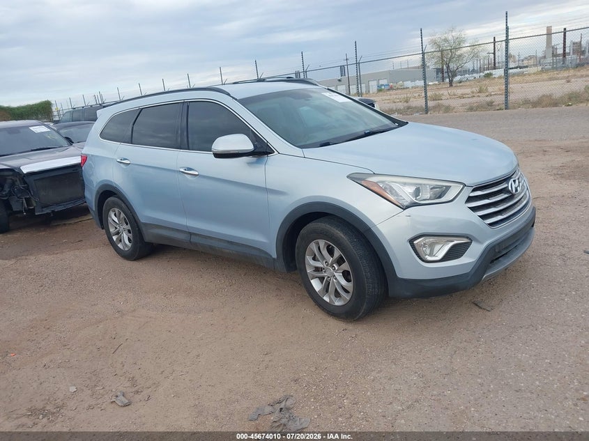 2013 Hyundai Santa fe VIN KM8SN4HF0DU027834 IAAI salvage auction — UNKNOWN, Clear (Arizona), sold $750 on 2026-07-30 (photo 1)