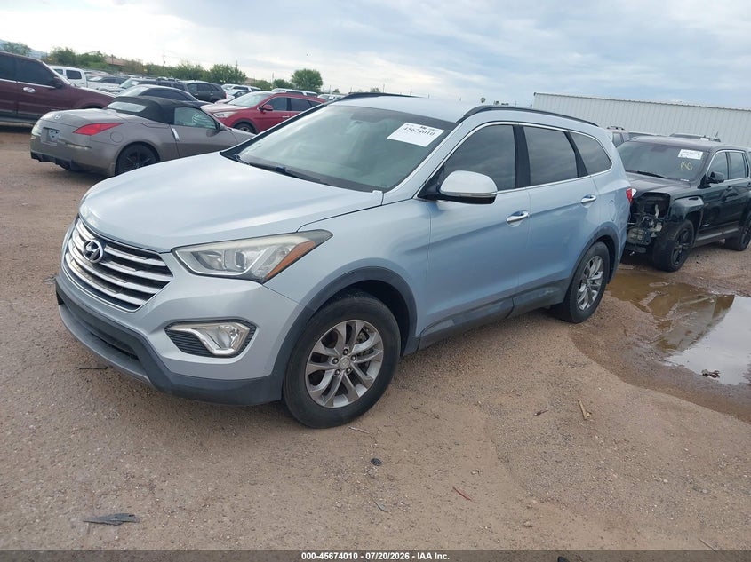 2013 Hyundai Santa fe VIN KM8SN4HF0DU027834 IAAI salvage auction — UNKNOWN, Clear (Arizona), sold $750 on 2026-07-30 (photo 2)