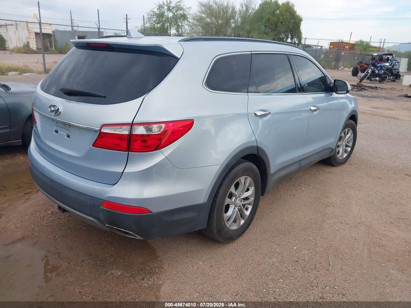 2013 Hyundai Santa fe VIN KM8SN4HF0DU027834 IAAI salvage auction — UNKNOWN, Clear (Arizona), sold $750 on 2026-07-30 (photo 4)