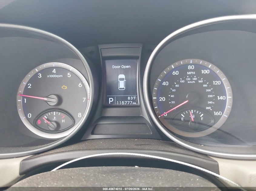 2013 Hyundai Santa fe VIN KM8SN4HF0DU027834 IAAI salvage auction — UNKNOWN, Clear (Arizona), sold $750 on 2026-07-30 (photo 7)