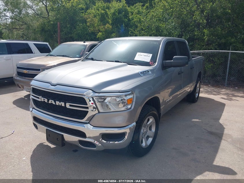 2019 Ram 1500 VIN 1C6SRFGT3KN613986 IAAI salvage auction — THEFT, Salvage Title, sold $7,000 on 2026-07-29 (photo 2)
